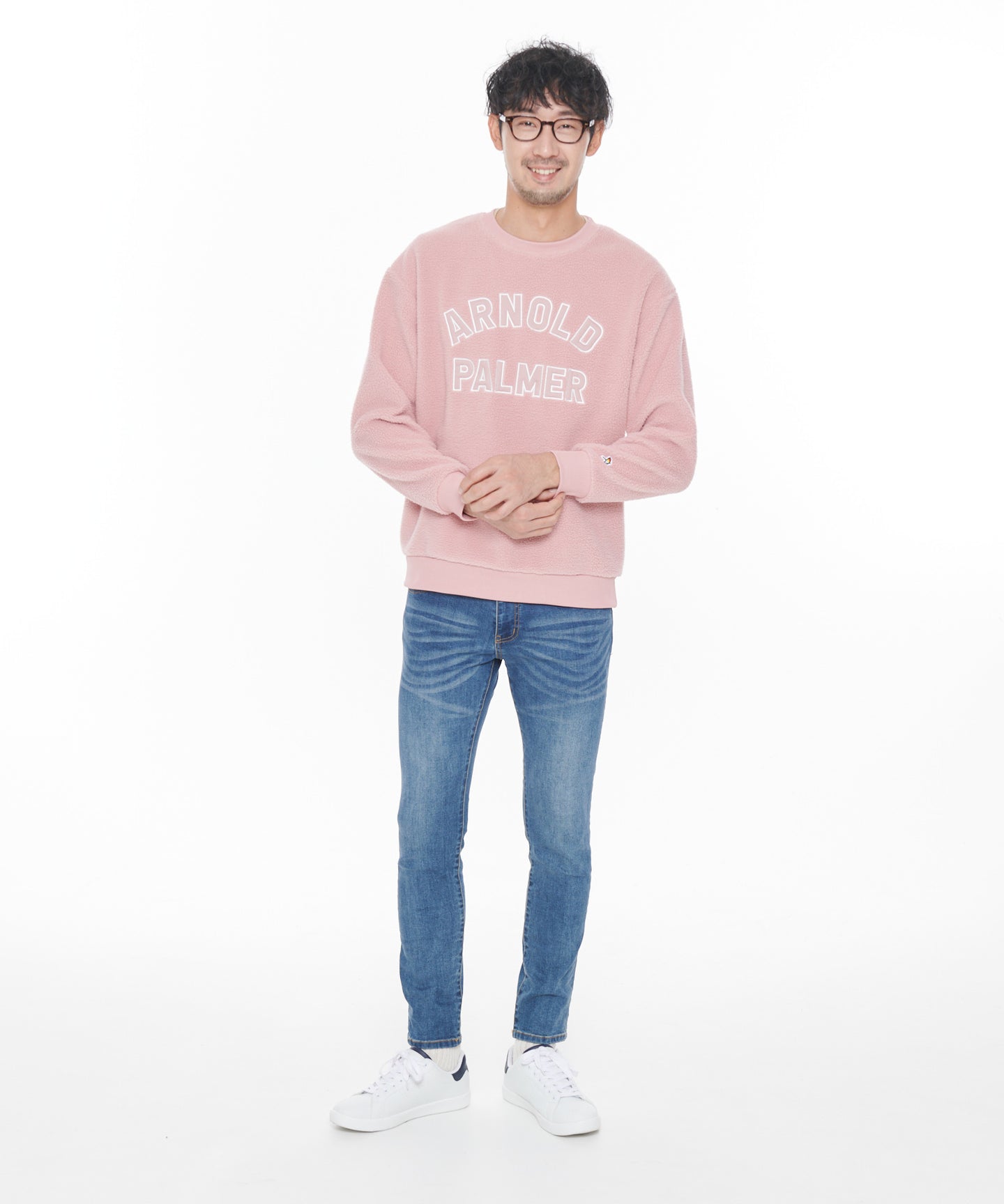 Arnold Palmer 【残り2点】ボアフリースシェアロゴプルオーバー